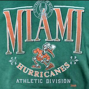 Miami Hurricanes Vintage Sweatshirt Sweater Size XL University of Miami, Florida